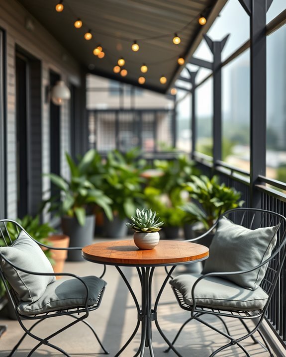 chic outdoor dining set