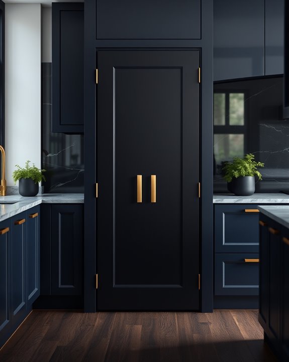 chic pantry doors enhance aesthetics