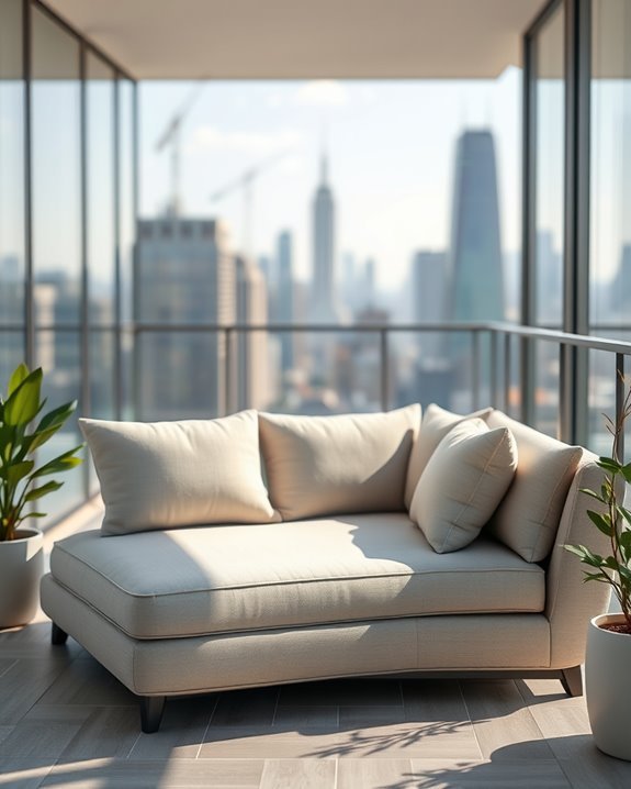 chic settees for outdoor elegance