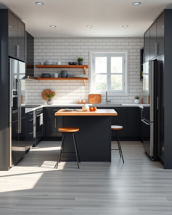 chic small kitchen design