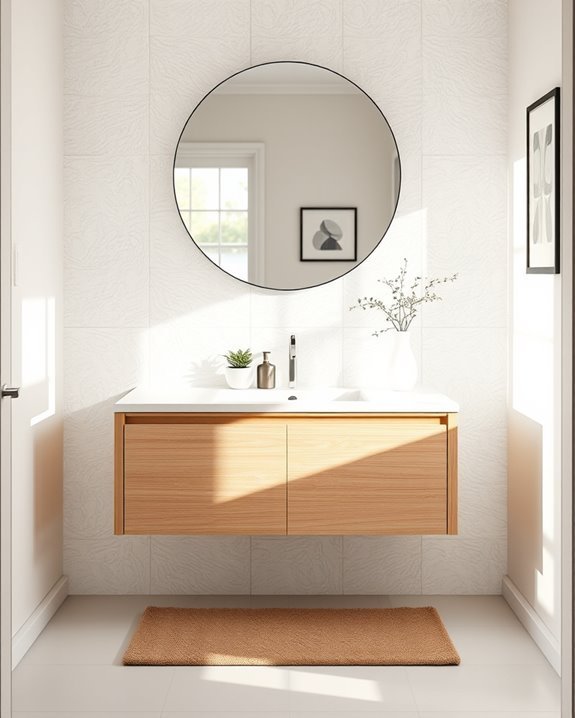 chic space saving bathroom vanities