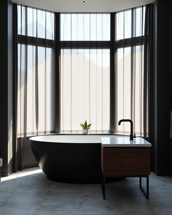 chic window treatments enhance ambiance