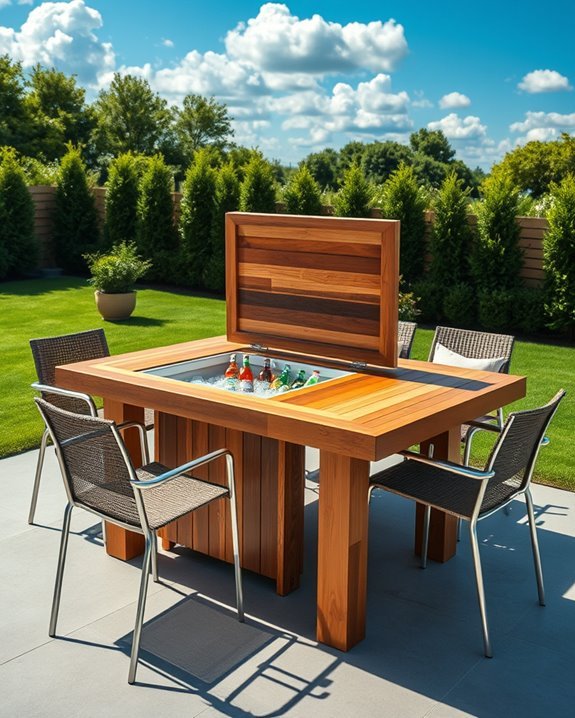 chilled drinks at hand