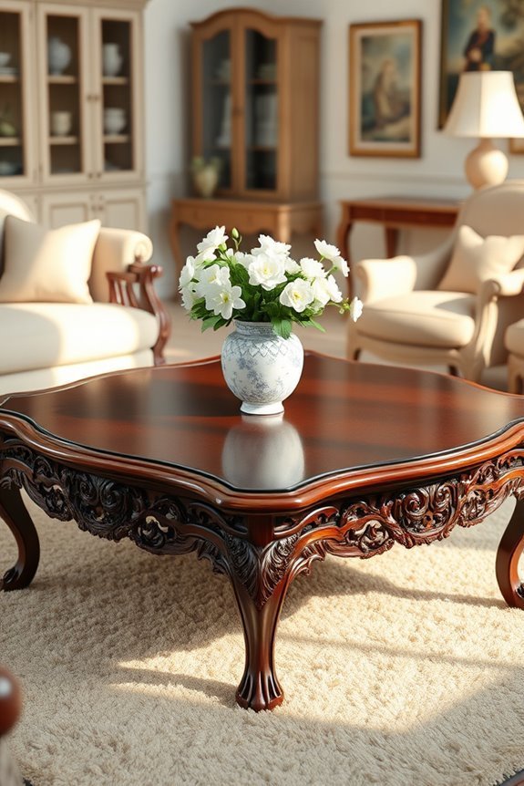 chippendale coffee table elegance