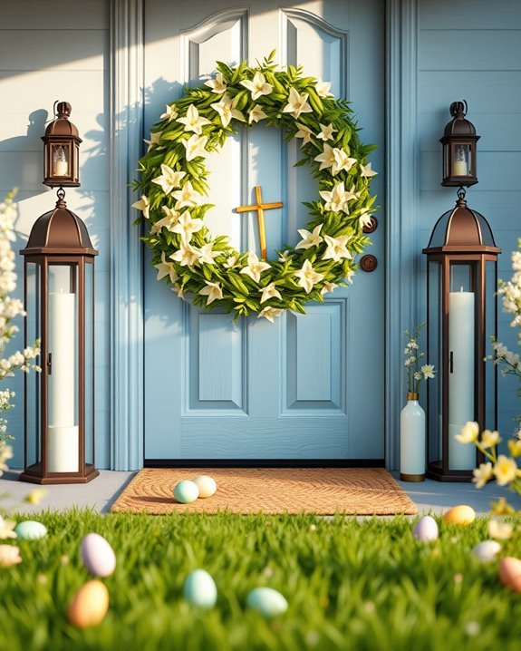 christ centered easter door decor