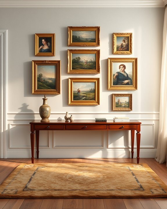 classic art display techniques