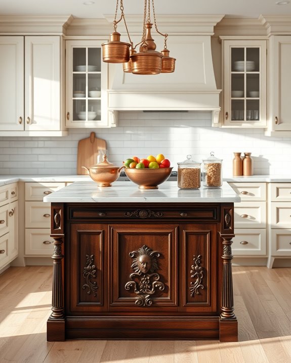 classic functional kitchen centerpiece