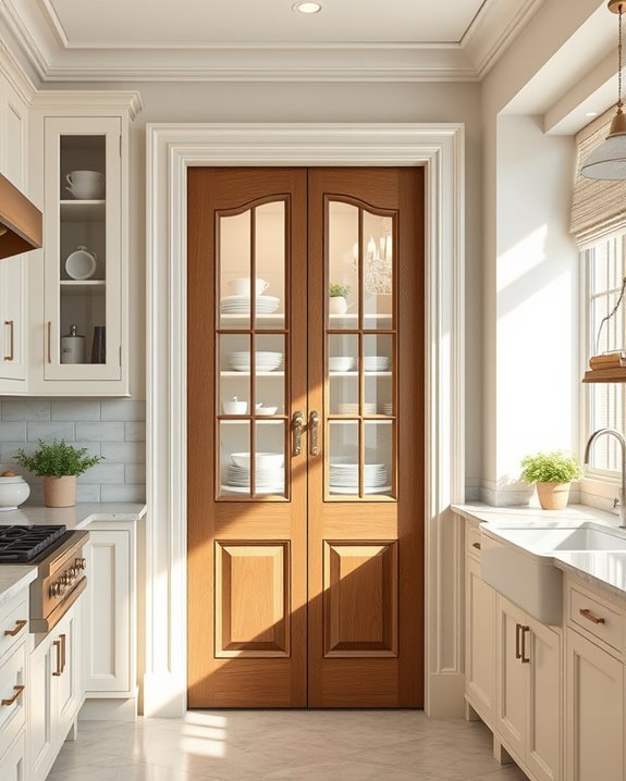 classic vintage pantry doors