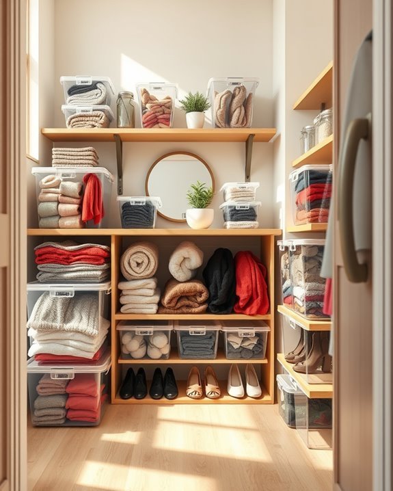 clear containers enhance organization