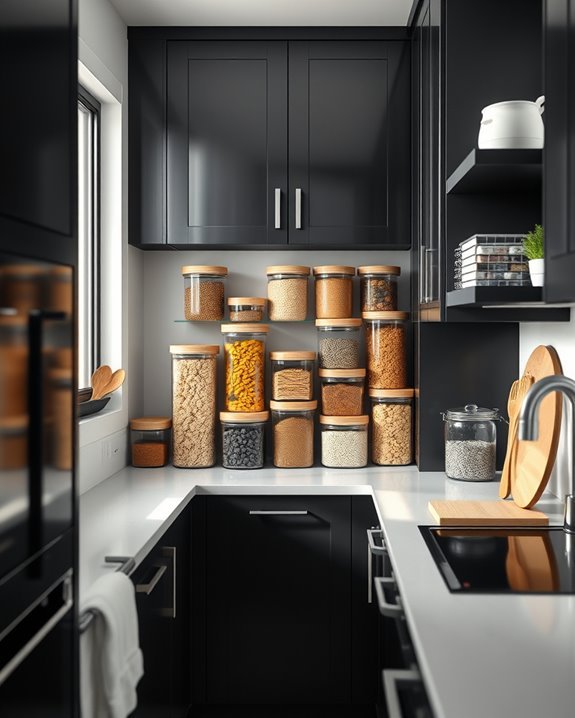 clear containers for organization