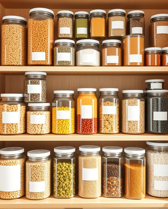 clear containers for organization