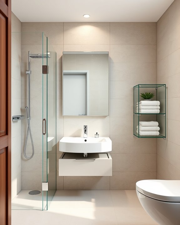 clear glass enhances space