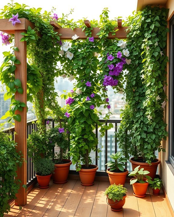 climbing plants enhance privacy