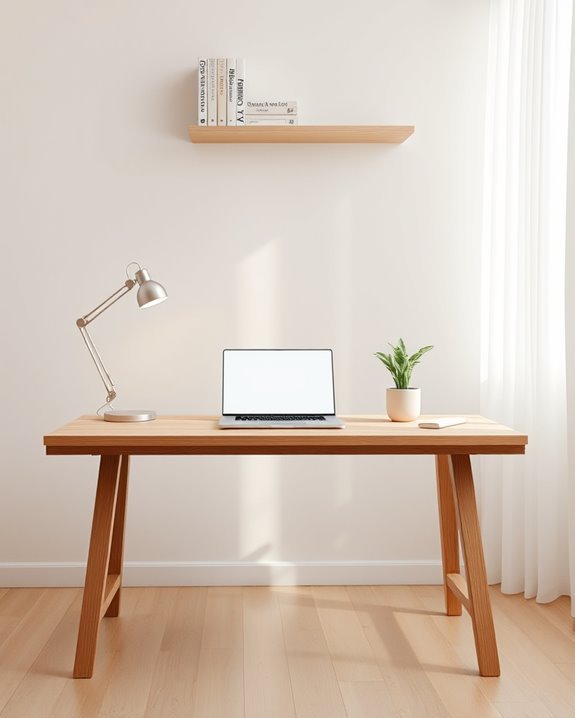 clutter free focused work environment