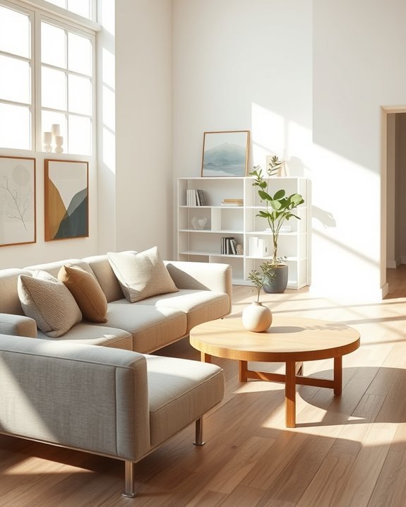 clutter free minimalist decor approach