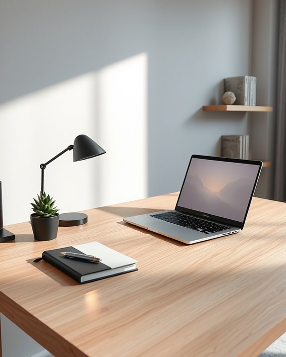 clutter free workspace for productivity