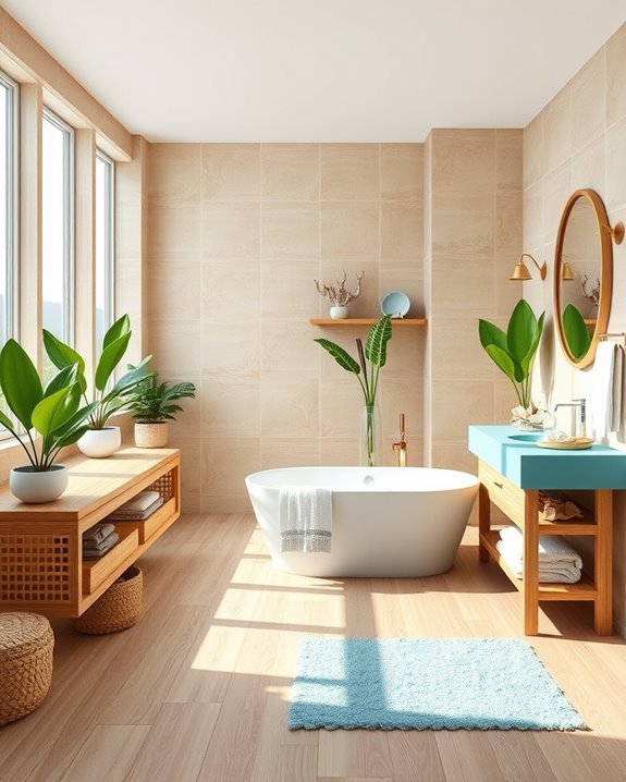 coastal bathroom retreat vibes