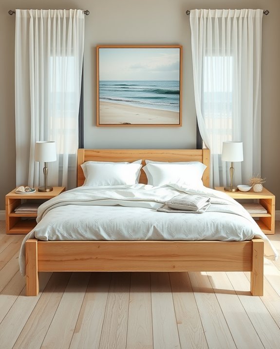 coastal bedroom bed frames