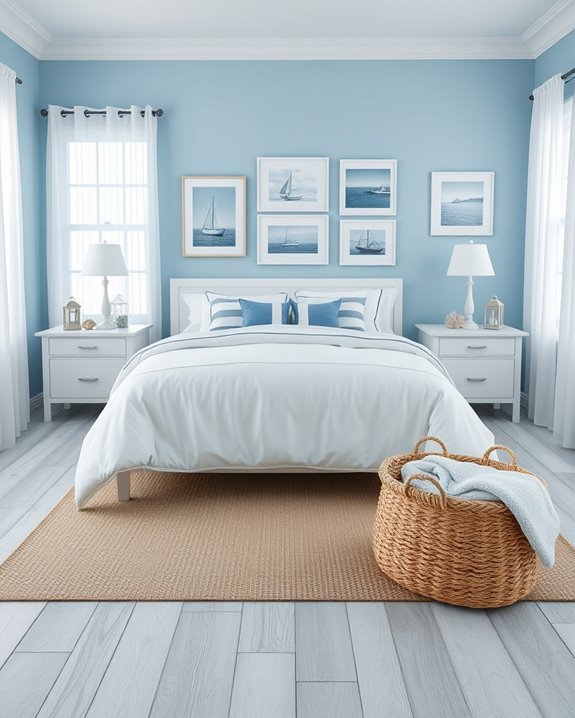 coastal blue and white retreat
