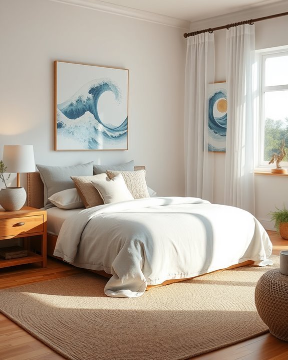 coastal charm bedroom decor