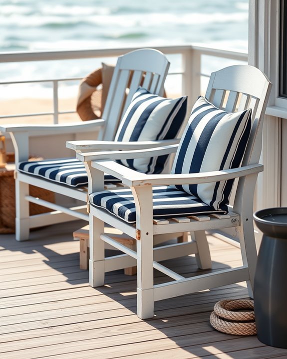 coastal charm outdoor seating