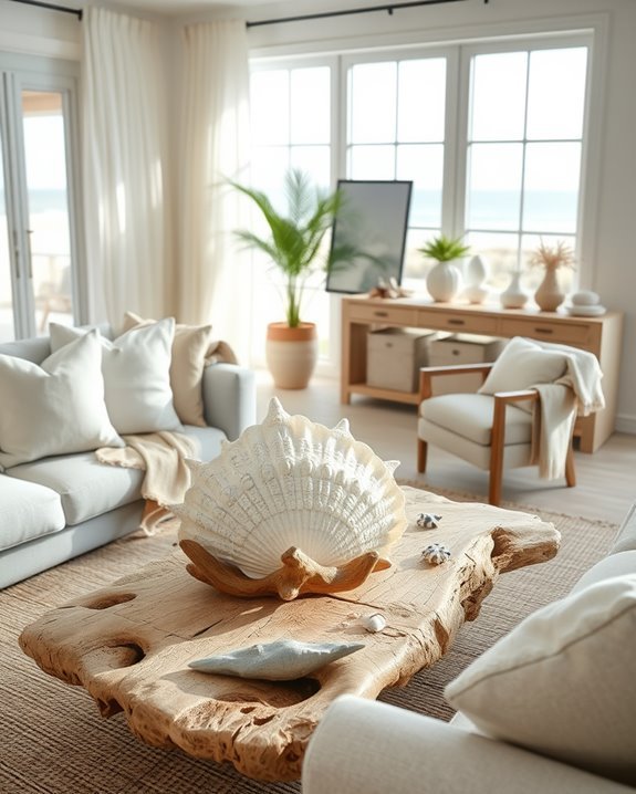 coastal charm shell decor