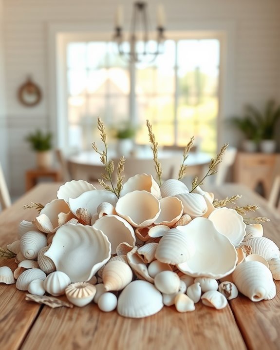 coastal charm shell displays