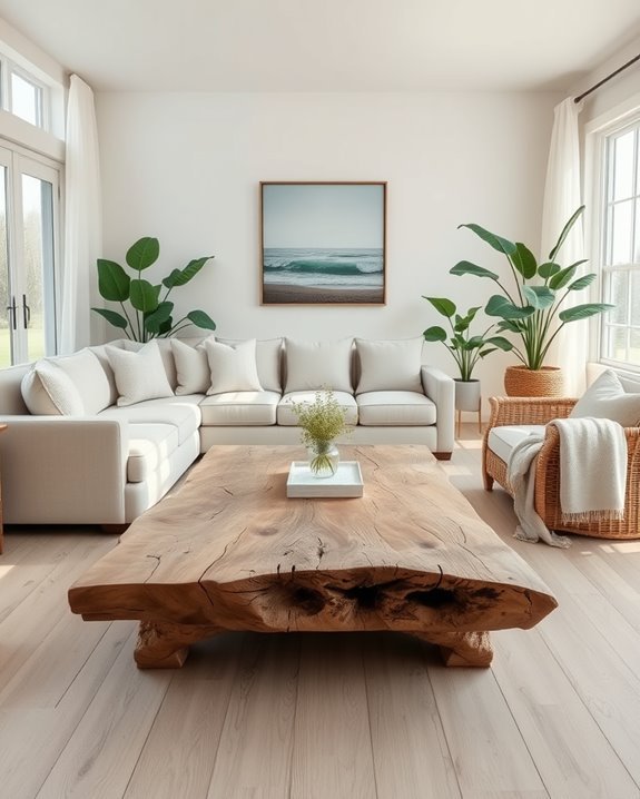 coastal charm with aged wood