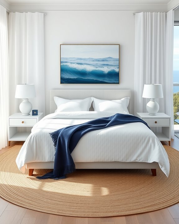 coastal chic bedroom decor