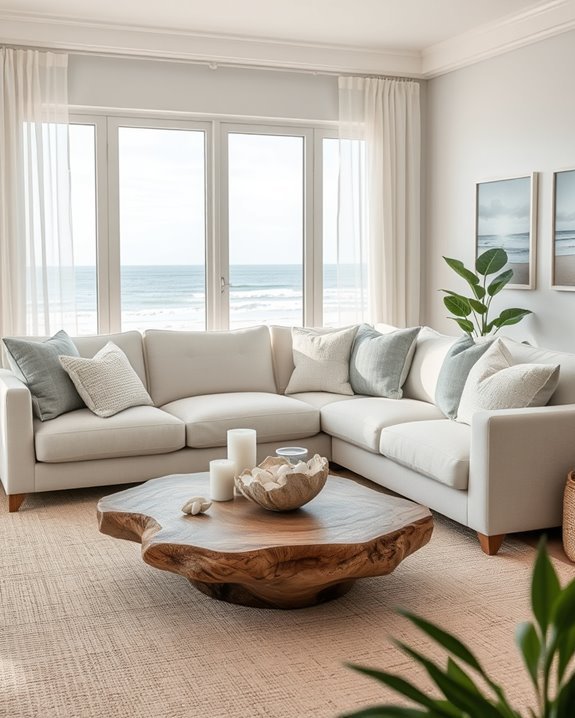 coastal color scheme accents