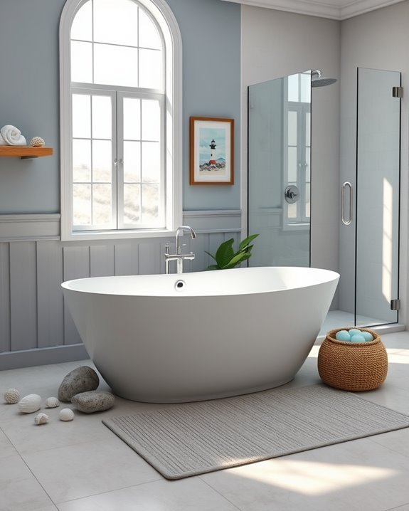 coastal decor with nautical accents