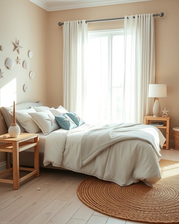 coastal decor with seashells