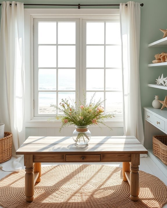 coastal farmhouse window treatments