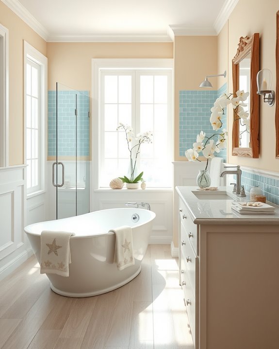 coastal inspired bathroom d cor