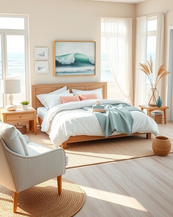 coastal inspired bedroom sanctuary