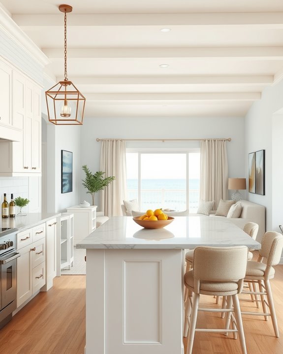coastal kitchen half wall