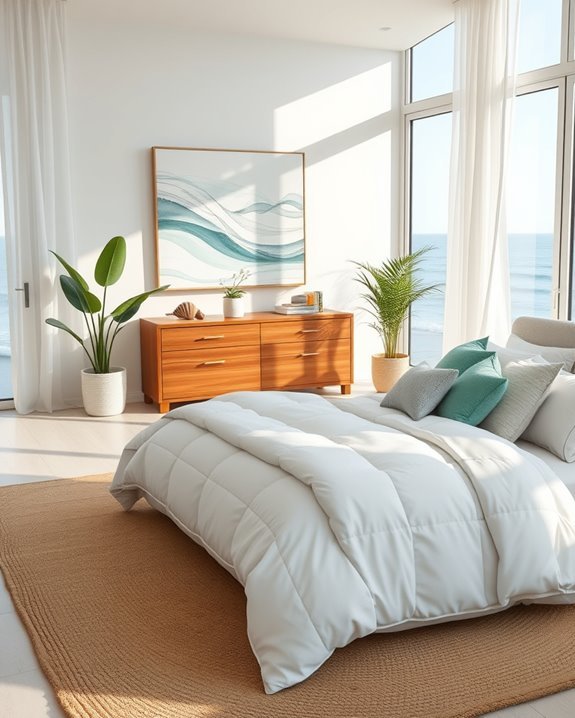 coastal nature inspired bedroom design