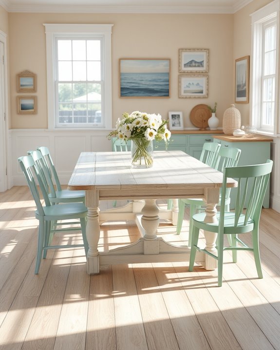 coastal painted furniture vibes
