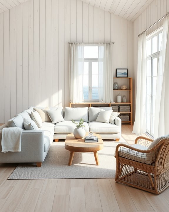 coastal planked wall treatments