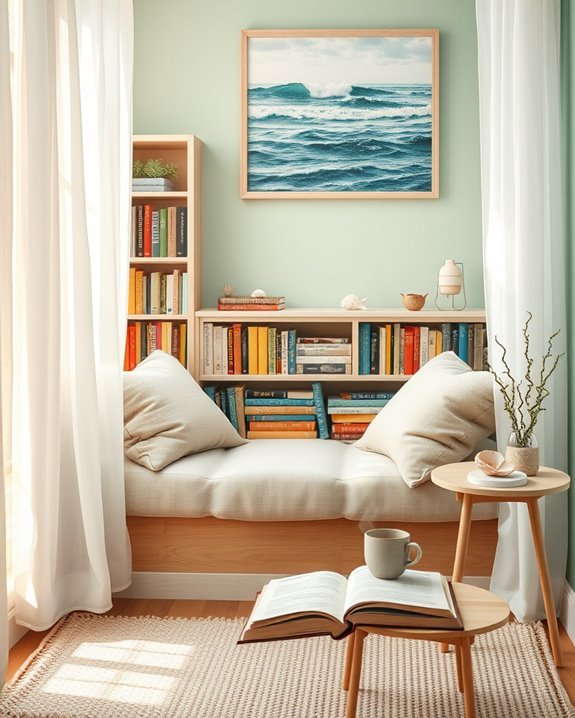 coastal reading nook retreat