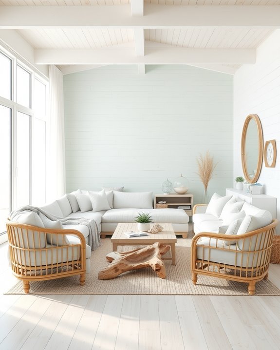 coastal retreat accent walls