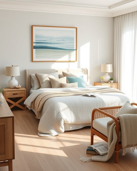 coastal serene bedroom retreat