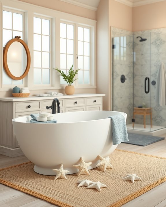 coastal starfish bathroom decor