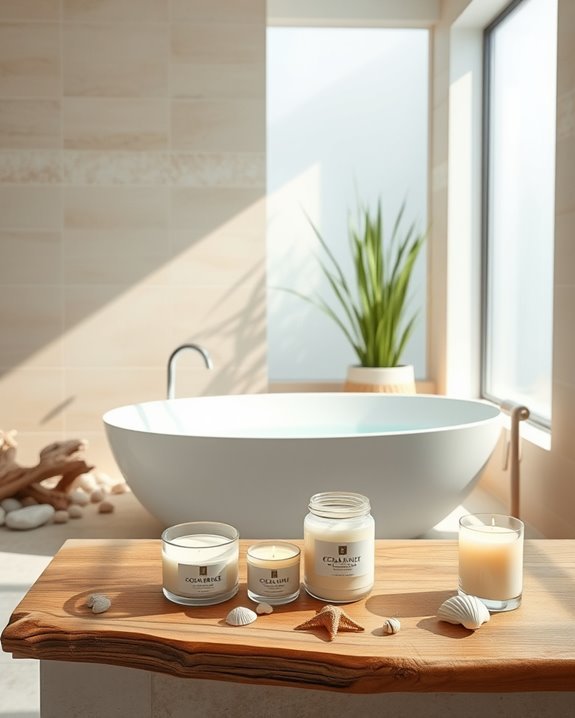 coastal tranquility through candles