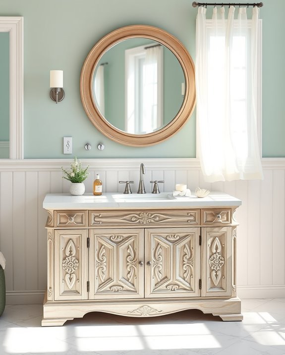 coastal vanity bathroom decor