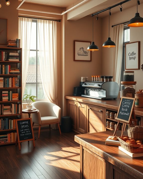 coffee and book exchange