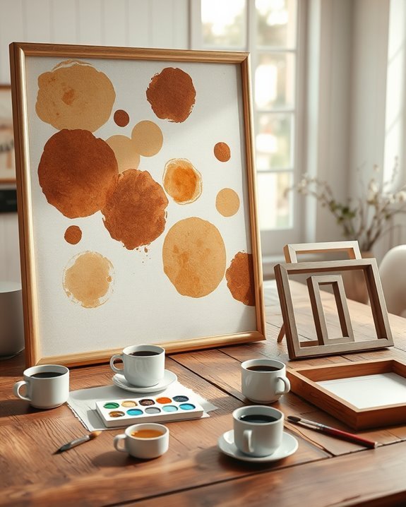 coffee ring art techniques
