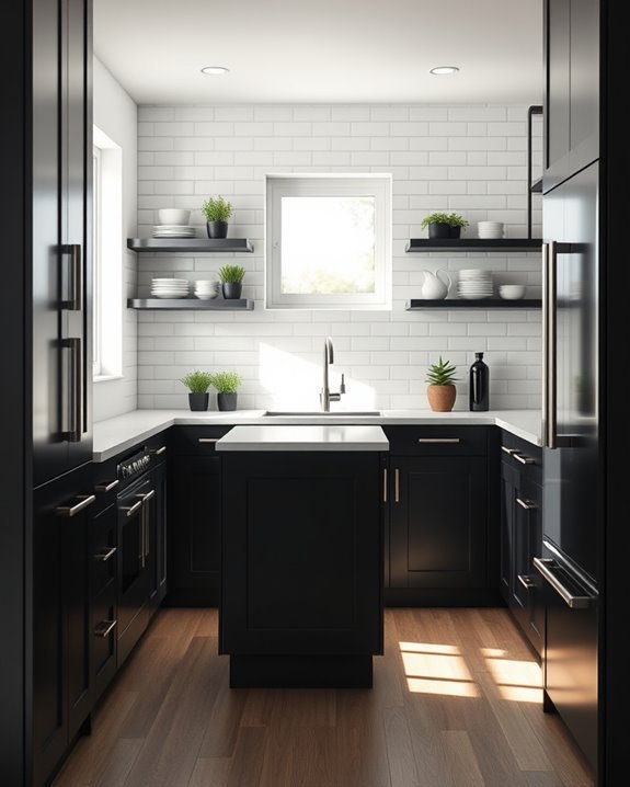 cohesive colorful kitchen design