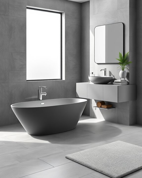 cohesive grey bathroom fixtures