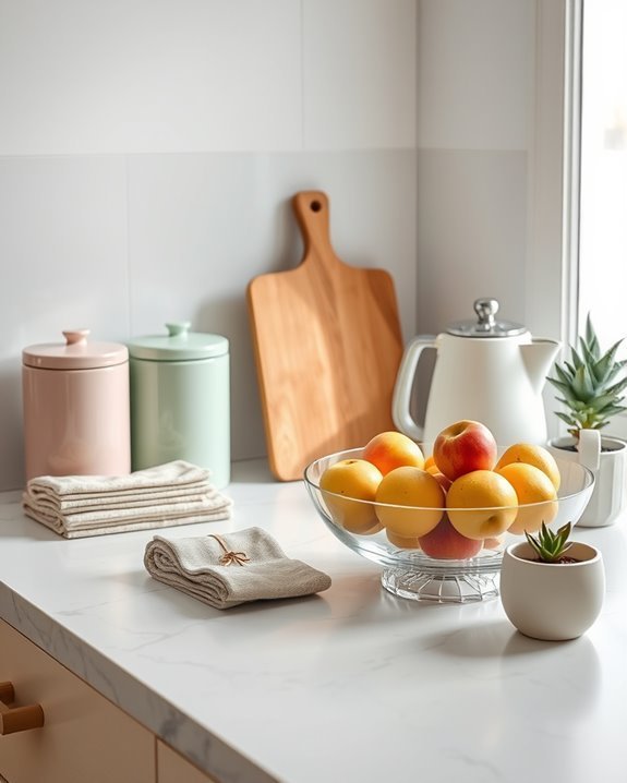 cohesive kitchen color palette